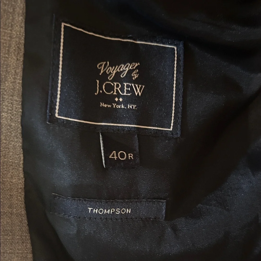 J. Crew Men's Gray Two-Button Blazer